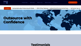 What Premierbpo.com website looked like in 2023 (1 year ago)