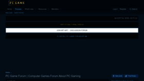 What Pcgameforum.com website looked like in 2023 (1 year ago)