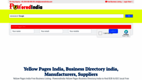 What Poweredindia.com website looked like in 2023 (1 year ago)