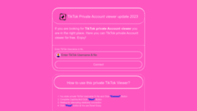 What Privatetiktok.com website looked like in 2023 (1 year ago)