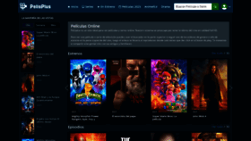 What Pelisplus.movie website looked like in 2023 (1 year ago)