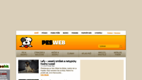 What Pesweb.cz website looked like in 2023 (1 year ago)