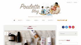 What Pouletteblog.com website looked like in 2023 (1 year ago)