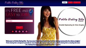 What Petitedatingsite.com.au website looked like in 2023 (This year)