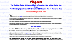 What Plbg.com website looked like in 2023 (1 year ago)