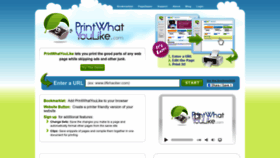 What Printwhatyoulike.com website looked like in 2023 (This year)