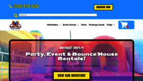 What Partyfavoreventrentals.com website looked like in 2023 (This year)