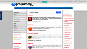 What Programery.pl website looked like in 2023 (1 year ago)