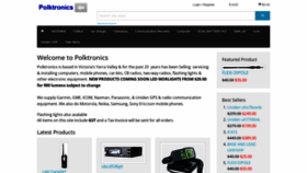 What Polktronics.com.au website looked like in 2023 (This year)