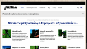 What Plotari.sk website looked like in 2023 (1 year ago)