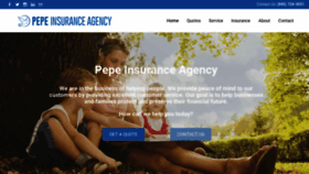 What Pepeinsurance.com website looked like in 2023 (2 years ago)