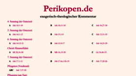 What Perikopen.de website looked like in 2023 (This year)