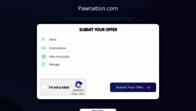 What Pawnation.com website looked like in 2023 (1 year ago)