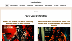 What Powerleadsystems.com website looked like in 2023 (This year)