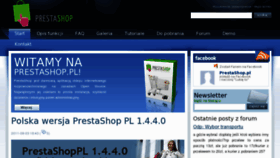 What Prestashop.pl website looked like in 2011 (12 years ago)
