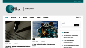 What Publichub.co.uk website looked like in 2023 (2 years ago)