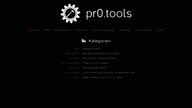 What Pr0.tools website looked like in 2023 (This year)