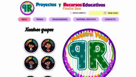 What Proyectosyrecursoseducativos.com website looked like in 2023 (This year)