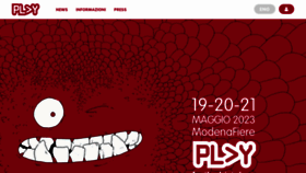 What Play-modena.it website looked like in 2023 (This year)