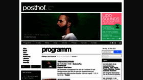 What Posthof.at website looked like in 2023 (This year)
