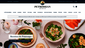 What Petrossian.fr website looked like in 2023 (This year)