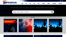 What Premiumseatsusa.com website looked like in 2023 (This year)