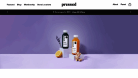 What Pressedjuicery.com website looked like in 2023 (This year)
