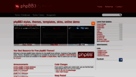 What Phpbb3styles.net website looked like in 2023 (This year)