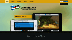What Peacemakergame.com website looked like in 2023 (This year)