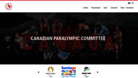 What Paralympic.ca website looked like in 2023 (2 years ago)