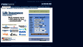 What Primequote.com website looked like in 2023 (This year)