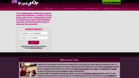 What Partypop.com website looked like in 2023 (This year)