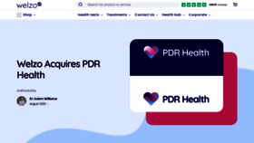 What Pdrhealth.com website looked like in 2023 (This year)