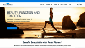 What Peakpilates.com website looked like in 2023 (This year)