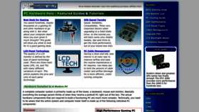 What Pchardwarehelp.com website looked like in 2023 (This year)