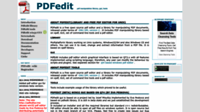 What Pdfedit.cz website looked like in 2023 (This year)