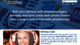 What Photofunny.net website looked like in 2023 (1 year ago)