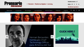 What Prensario.net website looked like in 2023 (This year)