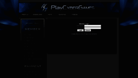 What Playcybergames.com website looked like in 2023 (This year)