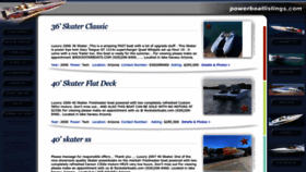 What Powerboatlistings.com website looked like in 2023 (This year)