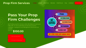What Propfirmservices.com website looked like in 2023 (This year)