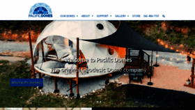 What Pacificdomes.com website looked like in 2023 (This year)