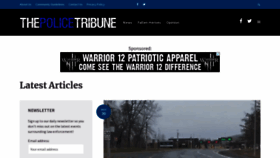 What Policetribune.com website looked like in 2023 (This year)
