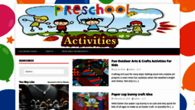 What Preschoolactivities.us website looked like in 2023 (This year)
