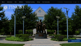 What Pingry.org website looked like in 2023 (2 years ago)