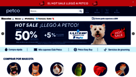 What Petco.com.mx website looked like in 2023 (This year)
