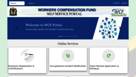 What Portal.wcf.go.tz website looked like in 2023 (This year)