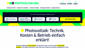 What Photovoltaik.org website looked like in 2023 (This year)