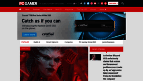 What Pcgamer.com website looked like in 2023 (This year)