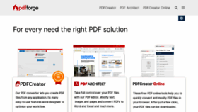 What Pdfforge.org website looked like in 2023 (2 years ago)